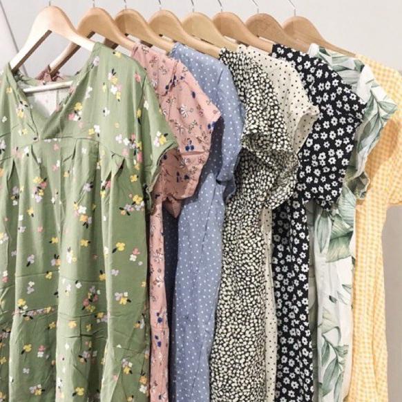 SRD.18Oc22в ‑ daster sambung motif leopard perca/pakaian wanita/