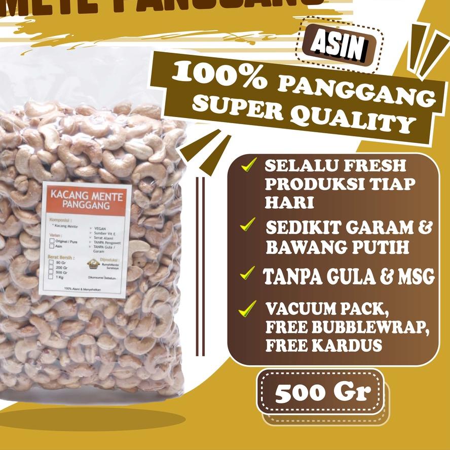 

READY ✅KACANG METE UTUH MATANG OVEN PANGGANG RASA ASIN BAWANG PUTIH 500GR ROASTED CASHEW SALTED 500GR|SQ9