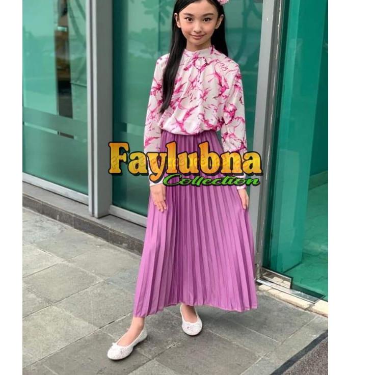 ROK PLISKET ANAK 10-14 TAHUN / ROK PLISKET ANAK PREMIUM / ROK ANAK PEREMPUAN / ROK KLOK ANAK / ROK {