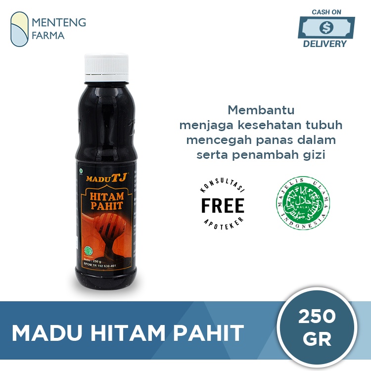 Madu TJ Hitam Pahit 250 Gr - Peningkat Daya Tahan Tubuh dan Tenaga