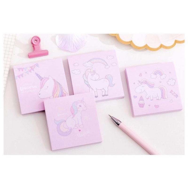 

EMMALAND || Sticky Note Unicorn / Sticky Note Pink Unicorn / Memo Mini / Cute Aesthetic Untuk Sekolah / Kantor