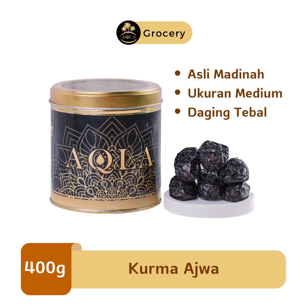 

Kurma Ajwa Asli Madianh Original 100% Daging Tebal - 400gr