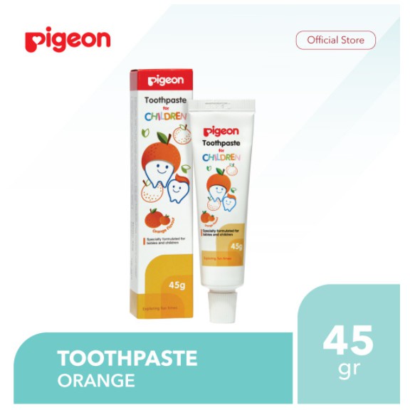 Pasta Gigi Bayi Pigeon Orange Strawberry/Odol Bayi Pigeon/Pigeon Toothpaste Orange Strawberry