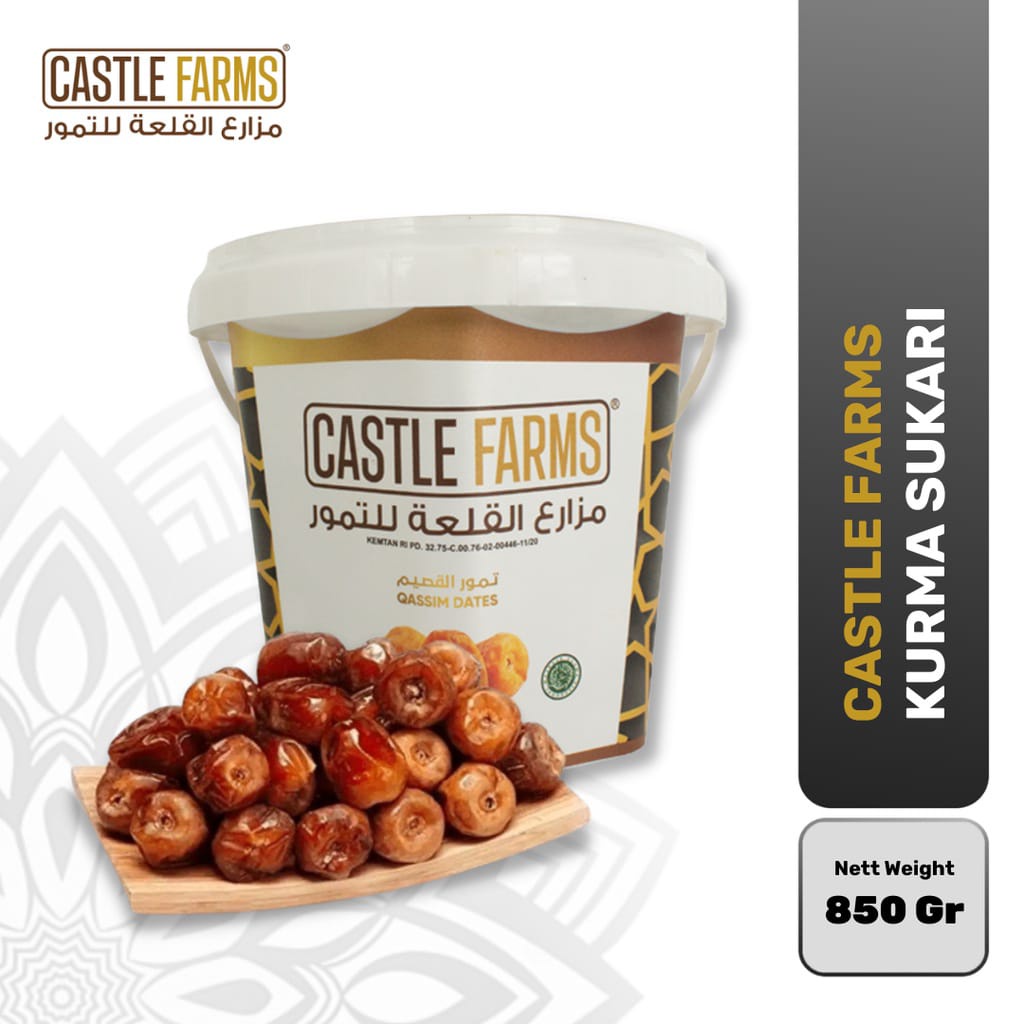 

Castle Farms Kurma Sukari Kemasan Ember - 850 gram