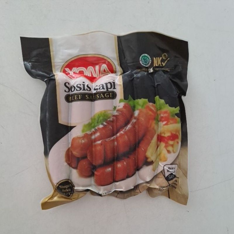 

Yona Sosis Sapi Jumbo 500gr Isi 6
