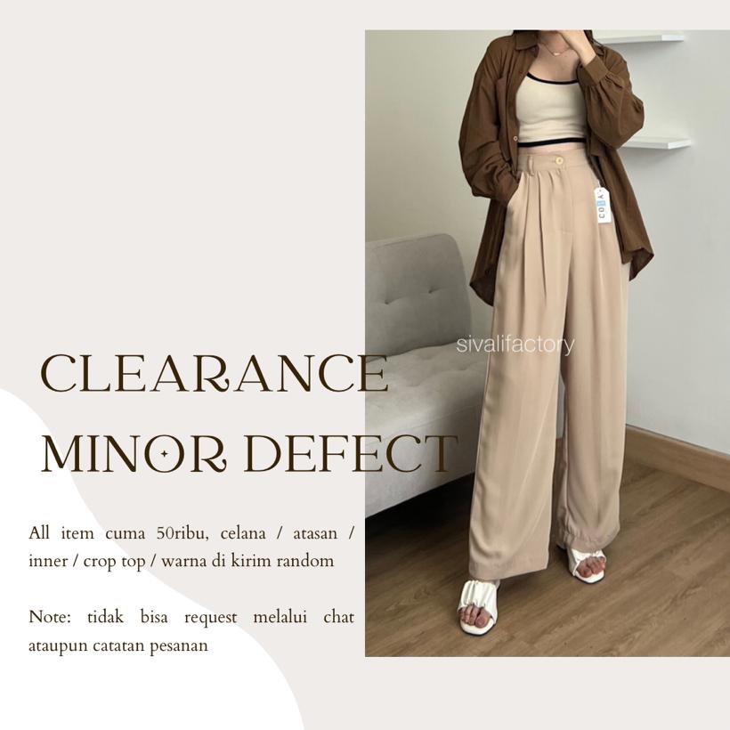 SIVALI Clearance Minor Sale - Produk Minor Defect Kemeja Atasan Celana COZY