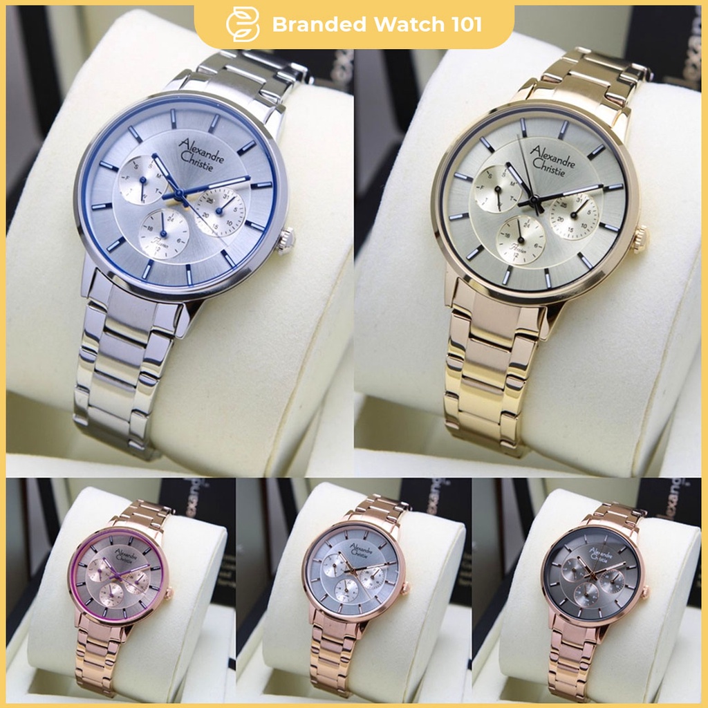 ORIGINAL Jam Tangan Wanita Alexandre Christie AC 2927 / AC2927 / 2927 Garansi Resmi 1 Tahun, Stainless