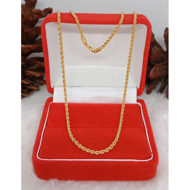 kalung tambang, emas kadar 375(8k)