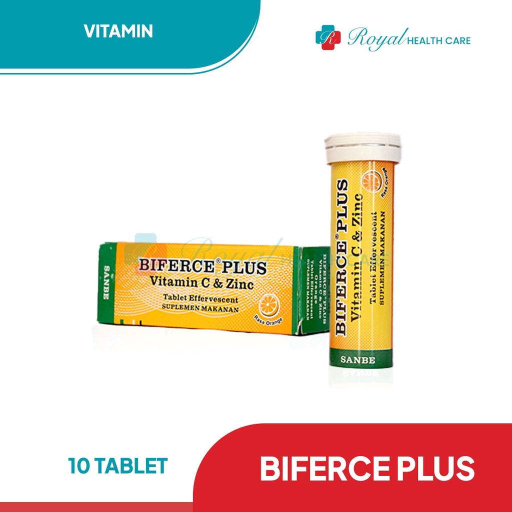 BIFERCE PLUS TUBE 10 TABLET Mengandung Vitamin C1000 dan Zinc