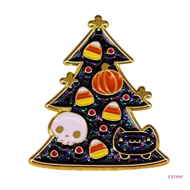 Bros Pin Enamel Tema Natal Element Untuk Anak Perempuan