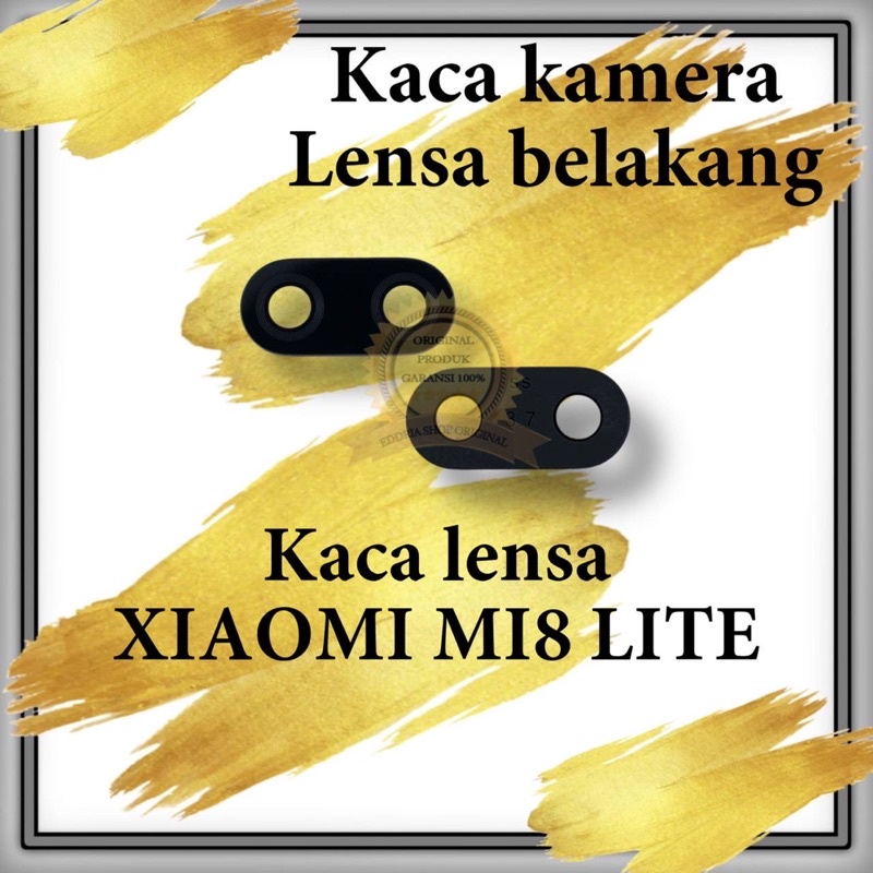 Lensa Kaca Kamera Belakang Xiaomi MI8 Lite Sudah Sama Lem