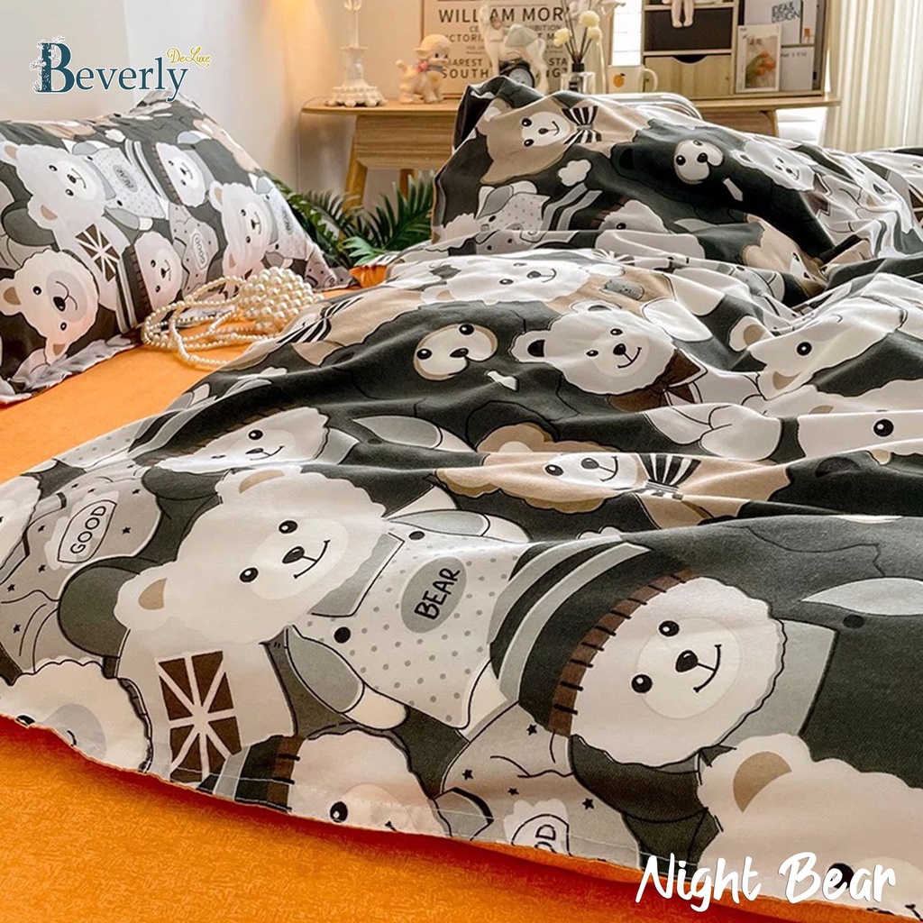 Sprei Katun Premium Anti Geser | MM CLUB &amp; NIGHT BEAR | ukuran 180x200 160 120 100 90