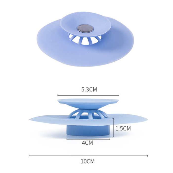 Wastafel Dapur Kamar Mandi Silikon Penyaring Pembuangan Air Anti Bau