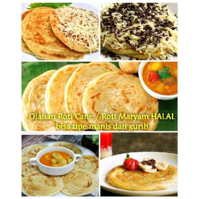 

Roti Cane Roti maryam big size tebal roti canai halal dan murah terenak