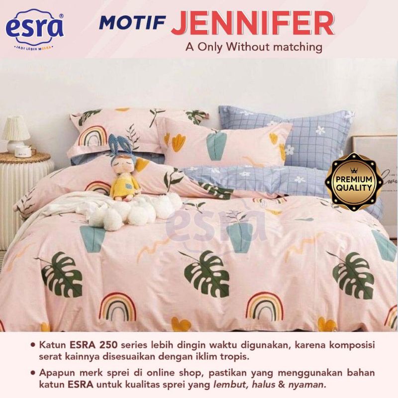 Sprei Homemade Bahan Katun CVC Premium Motif Jennifer dari ESRA