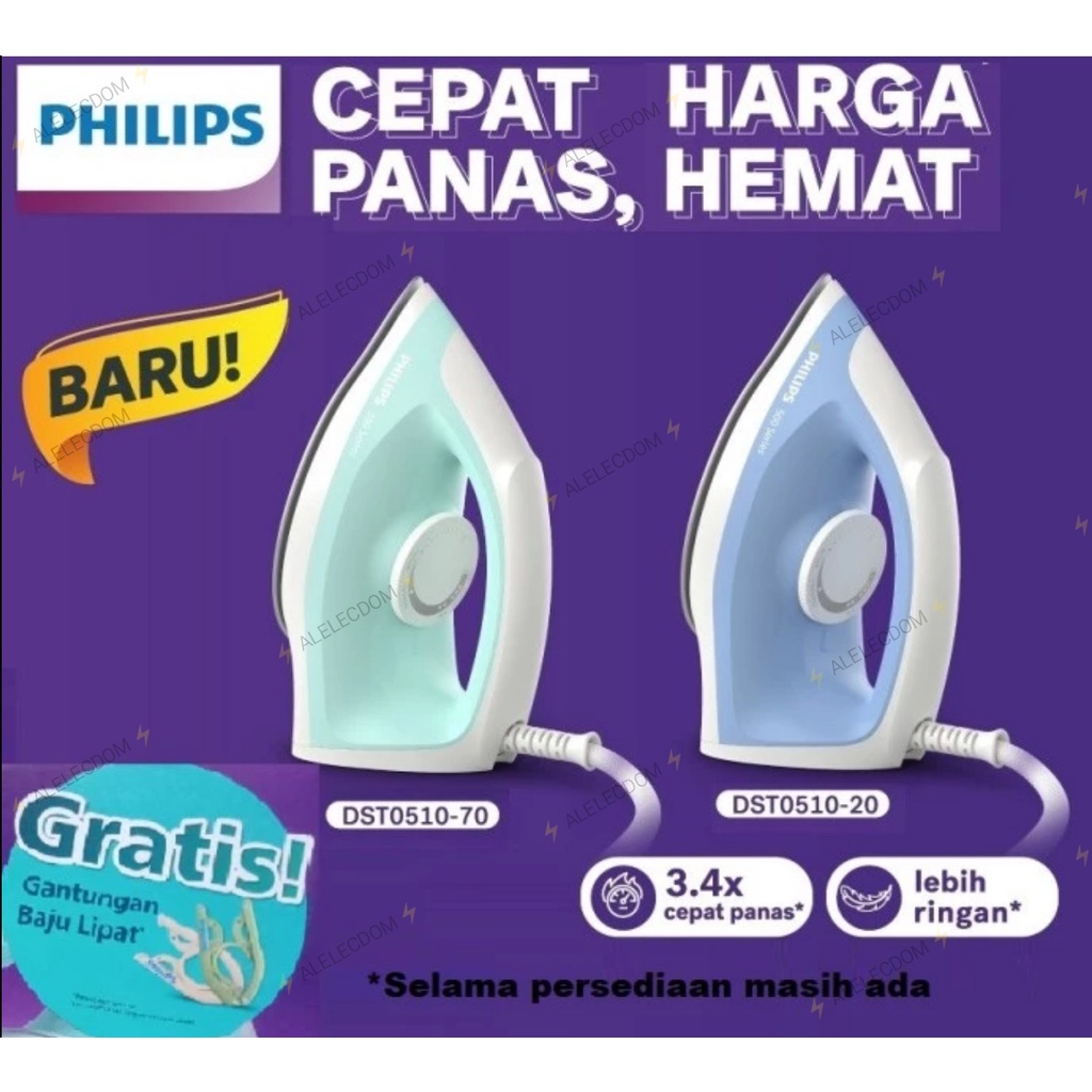 Philips Setrika DST0510 / Setrika Kering Philips