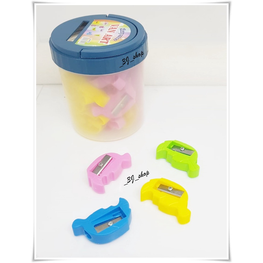 

0369-Serutan Toples Van Art / Rautan Toples Set Van Art / Rautan Anti slip / Rautan Mata Pisau Tajam Kuat Tahan Lama / Rautan Pensil Lucu Warna Warni / Serutan Unik Top Quality