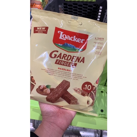 

Loacker Gardena Fingers Hazelnut Chocolate Snack Import Egypt