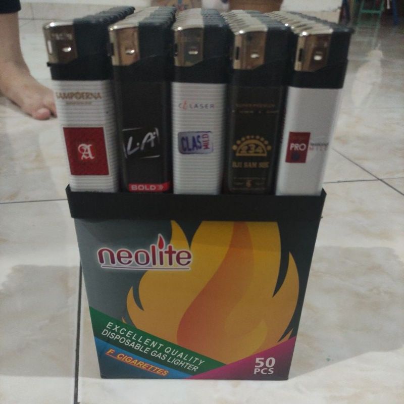 Neolite G200 Korek Api Gas Bensol 1 Box Isi 50 Pcs
