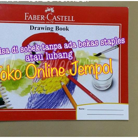 

ATK300FC A4 Sketch Book Kertas Tebal Faber Buku Gambar Drawing 1740A4