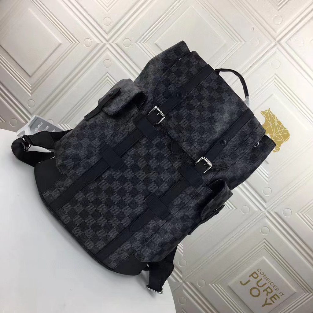 backpack lv mirror / tas ransel lv mirror / tas ransel lv unisex / tas ransel pria import / tas rans