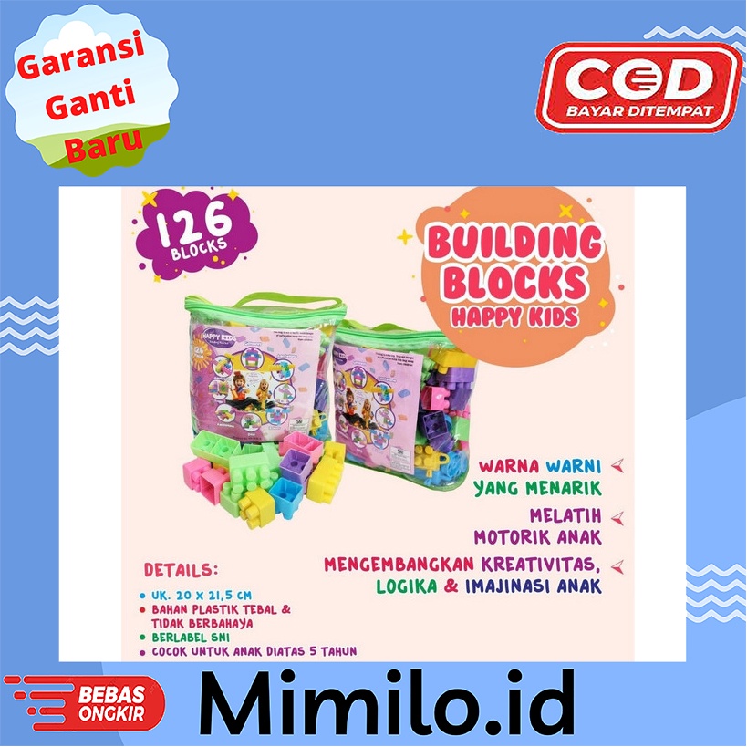 LEGO TERMURAH MAINAN BLOK LEGO 126PCS EDUKASI EDUKATIF MAINAN ANAK MAINAN LEGO UKURAN BESAR