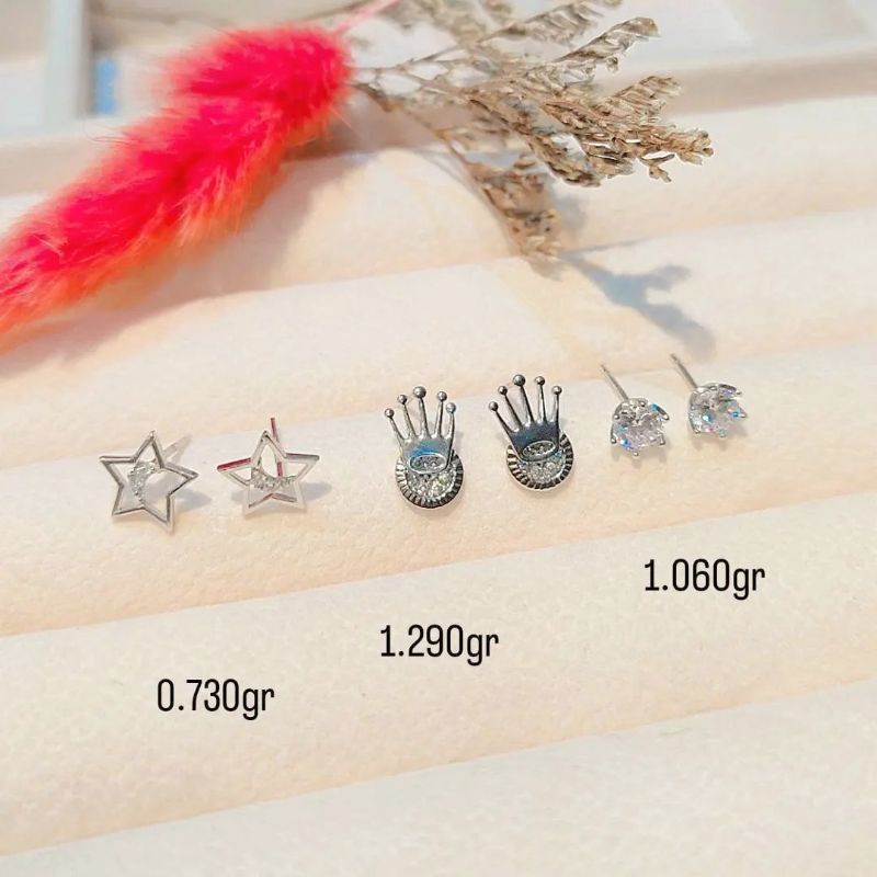 Anting emas Jakarta kadar 375% emas putih