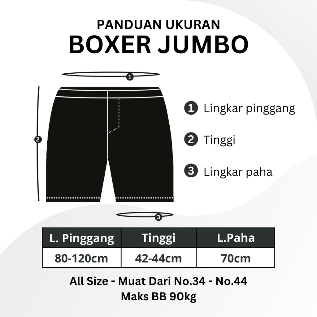 BEST SELLER - BOXER JUMBO BIG SIZE| CELANA PENDEK KOLOR BOXSER PRIA| CELANA DALAM BOKSER BAHAN KATUN