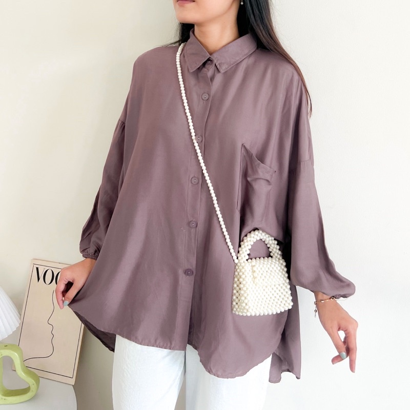 KEMEJA BASIC OVERSIZE POLOS