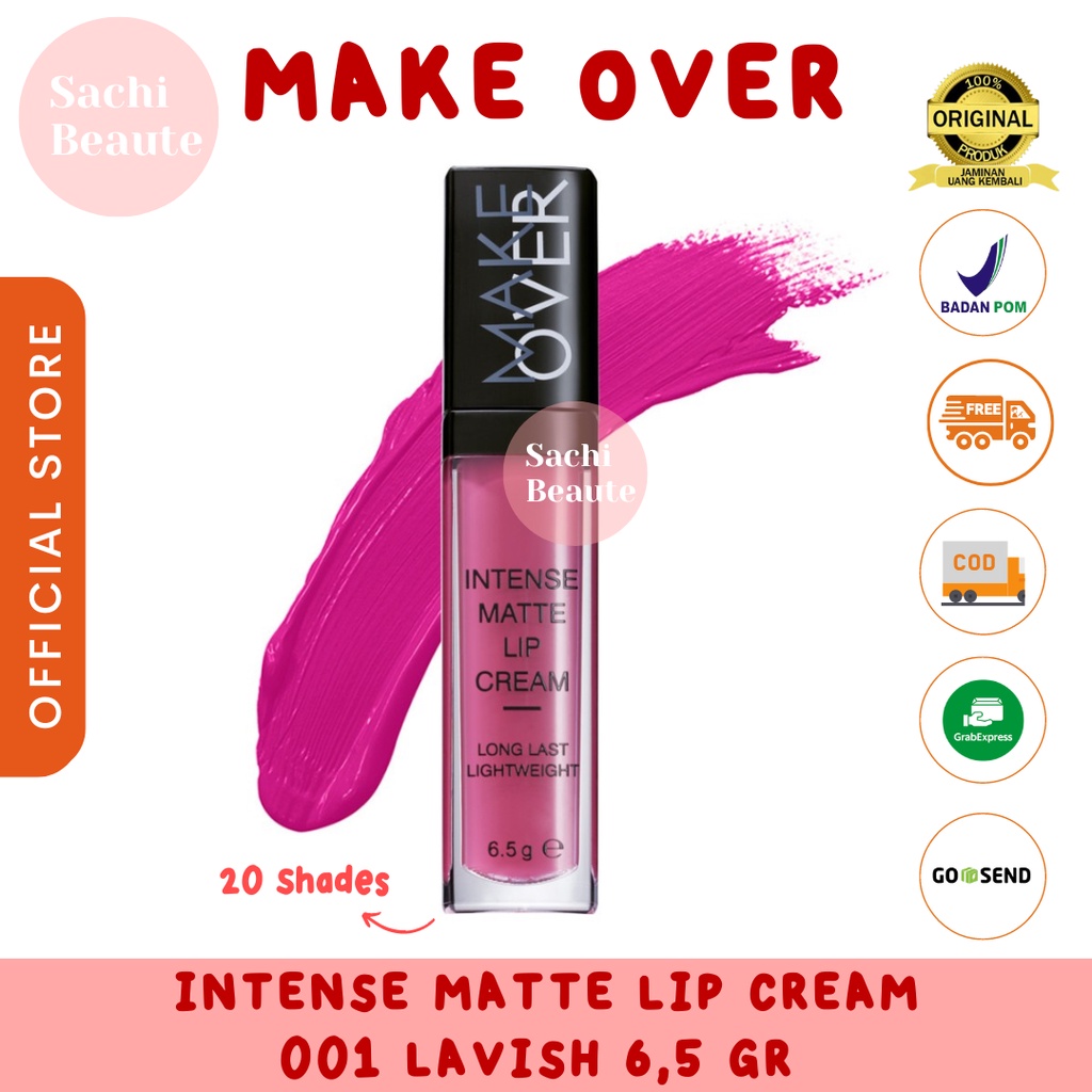 MAKE OVER Intense Matte Lip Cream 6,5 g - Lip Cream Last 8 Hours Long