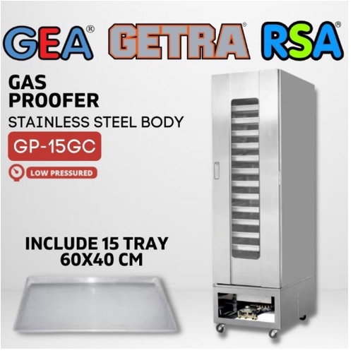 GP-15GC Gas Proofer Getra/Proofer Gas 15 tray GP 15GC