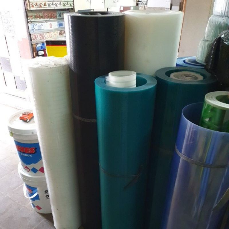 plastik fiber penutup pagar lebar 120cm tebal 0.8mm