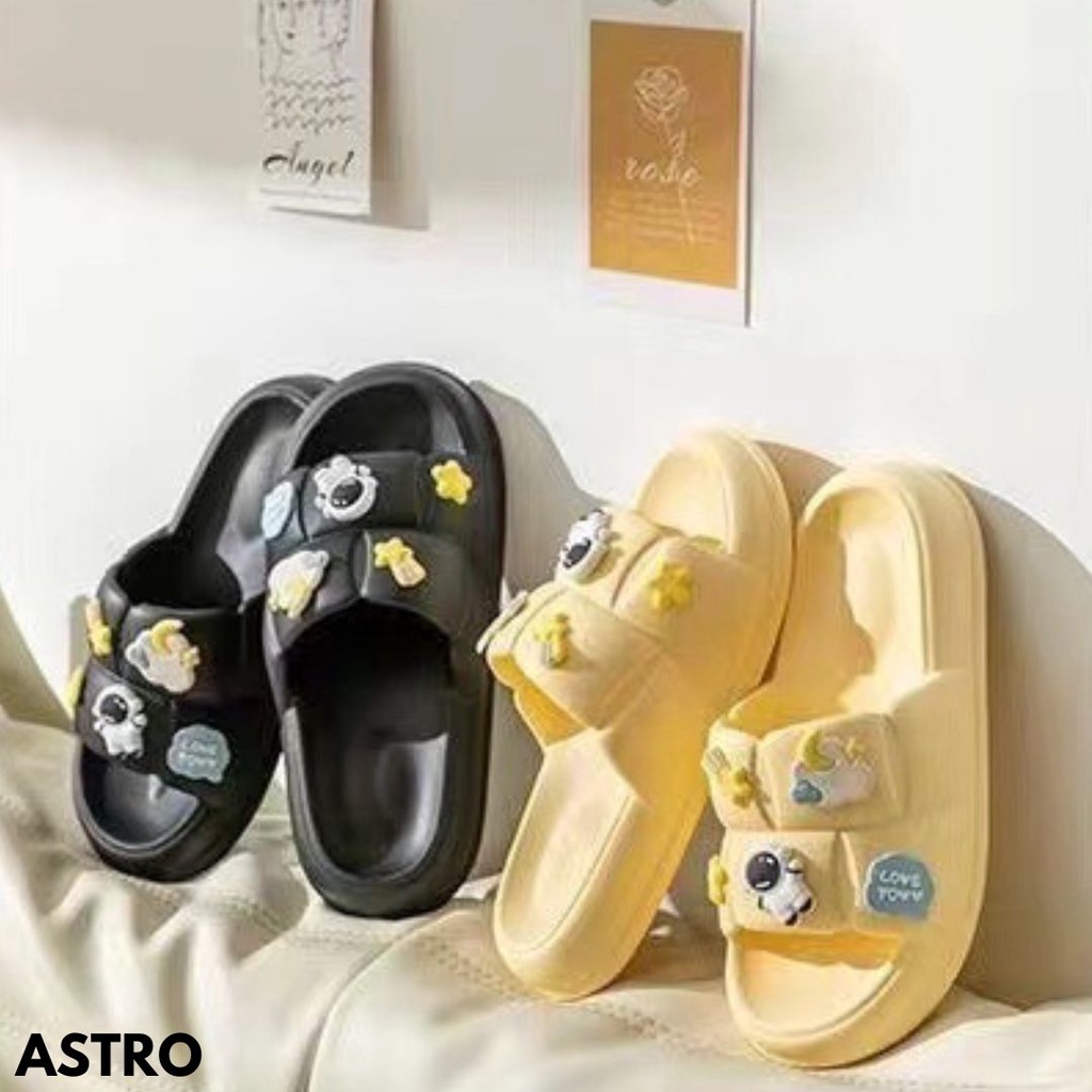 SANDAL WANITA MODEL FLIP-FLOP PRAKTIS VARIASI WARNA KEKINIAN BAHAN RUBBER IMPORT ASTRO