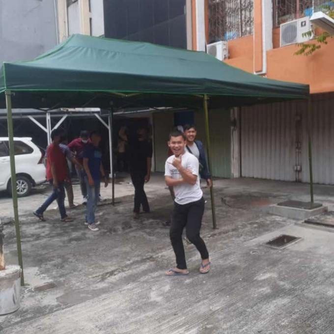 Tenda Lipat Uk 3 X 6 Green Premium Ket Besi 1,4 Mm