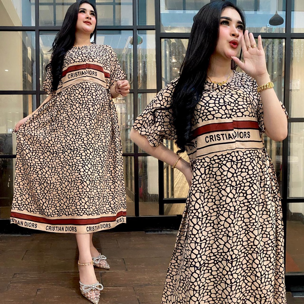 Dress TD Vior Tali Dada Bumil Busui Zipper Dada Remaja kekinian daster hit saster cassual Ls 120cm Jumbo