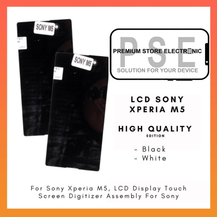 LCD Xperia M5 ORIGINAL Fullset Touchscreen Garansi 1 Bulan