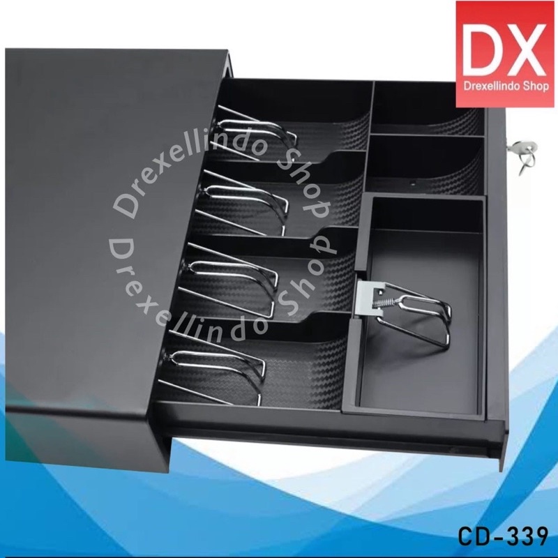 Cash Drawer Laci Kasir SMARTCOM ukuran 37x34x8cm RJ11 5 BIll 2 Coin