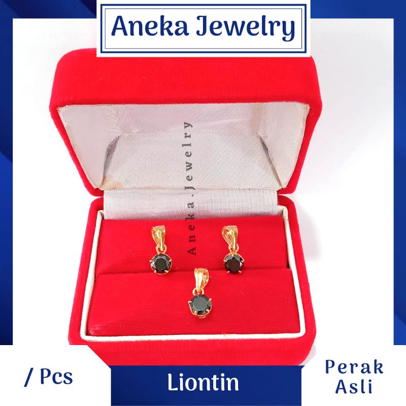 Liontin Desi Variasi, Perak 925, Sepuh Emas Kuning