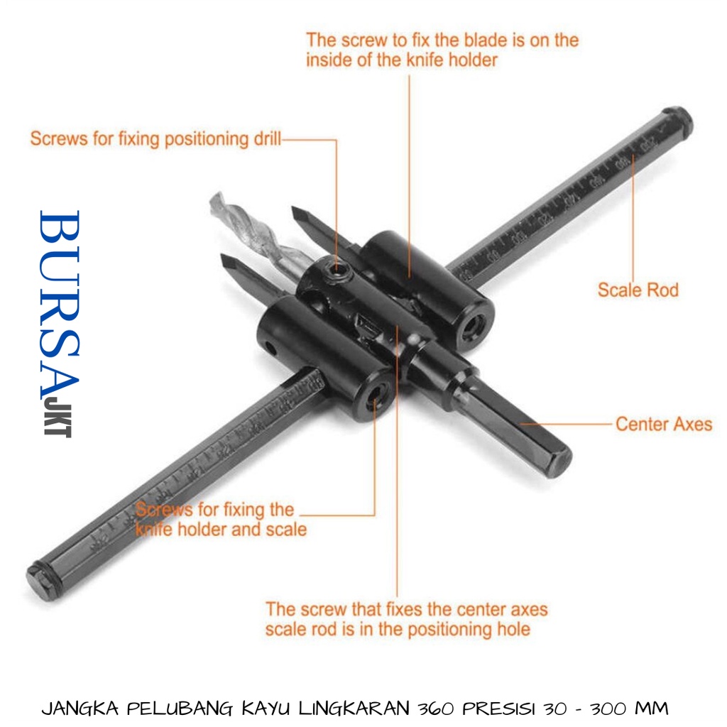 MATA BOR KAYU PELUBANG LINGKARAN ADJUSTABLE