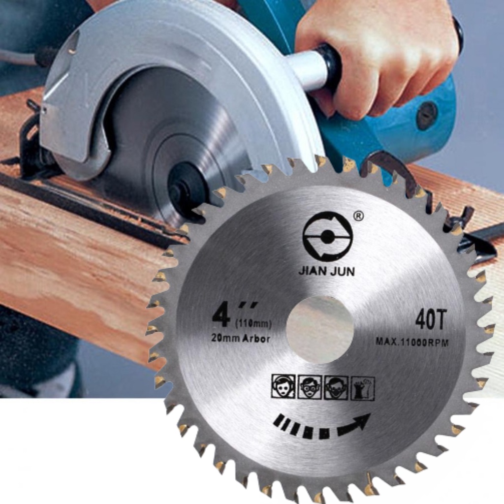 Mata Pisau Gergaji Potong Kayu 4&quot; 40T Saw Circular Blade 4 Inch