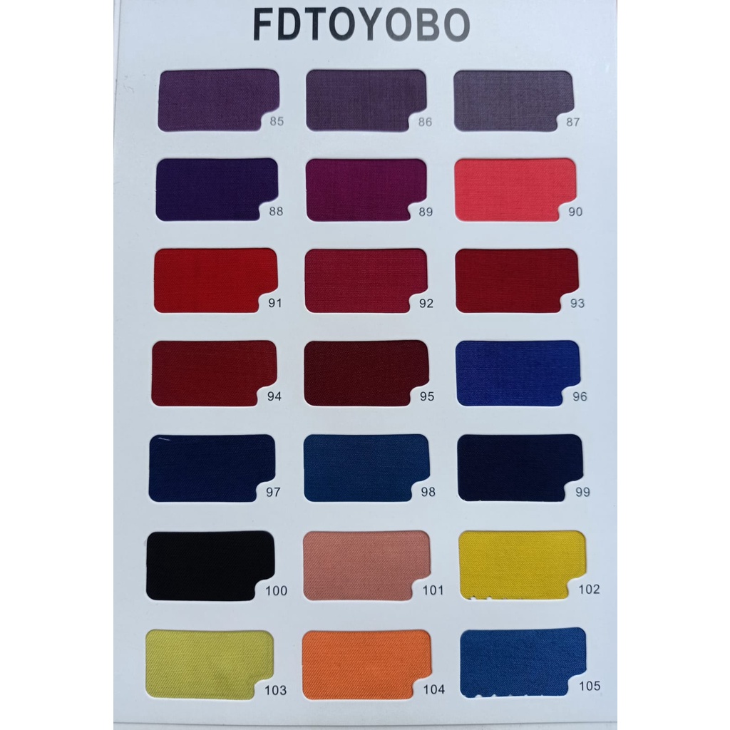 Kain Katun FD Toyobo / Royal Mix Original Made by Fodu [Harga per 1 Roll - Isi 40 Yard]