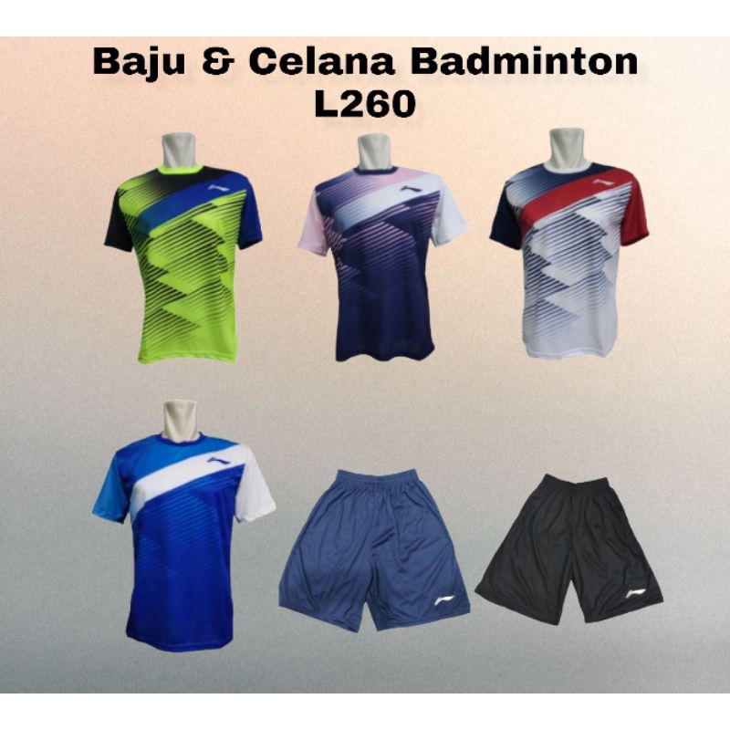 Baju Badminton Kaos Atasan Bulutangkis L260 / Jersey Badminton / Atasan Olahraga / T-shirt Badminton