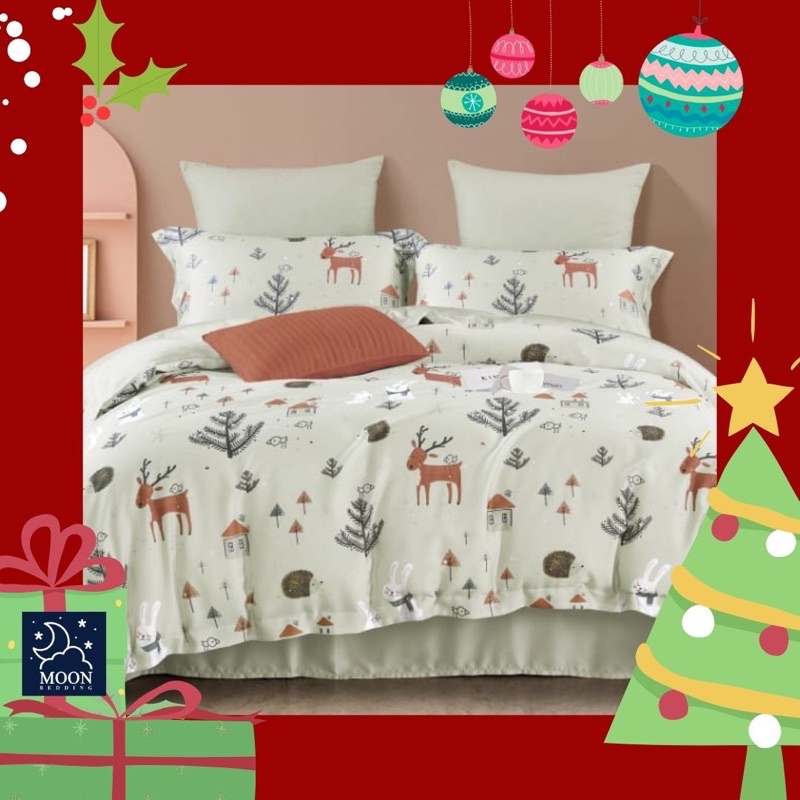 moon kain sprei meteran serat organik lyocell fiber motif anak baby animal rusa kelinci deer bunny r