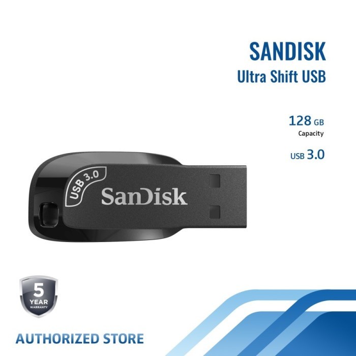 Flashdisk SanDisk  CZ410 Ultra Shift USB 3.0 Flash Drive, CZ410 128GB