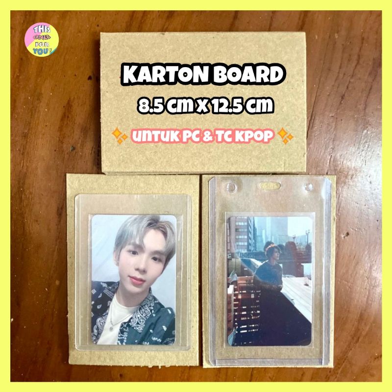 [READY] Karton Yellow Board Grey Board YB ukuran 8.5 CM X 12.5 CM Tebal 2 mm Bot 30 Murah untuk Pack