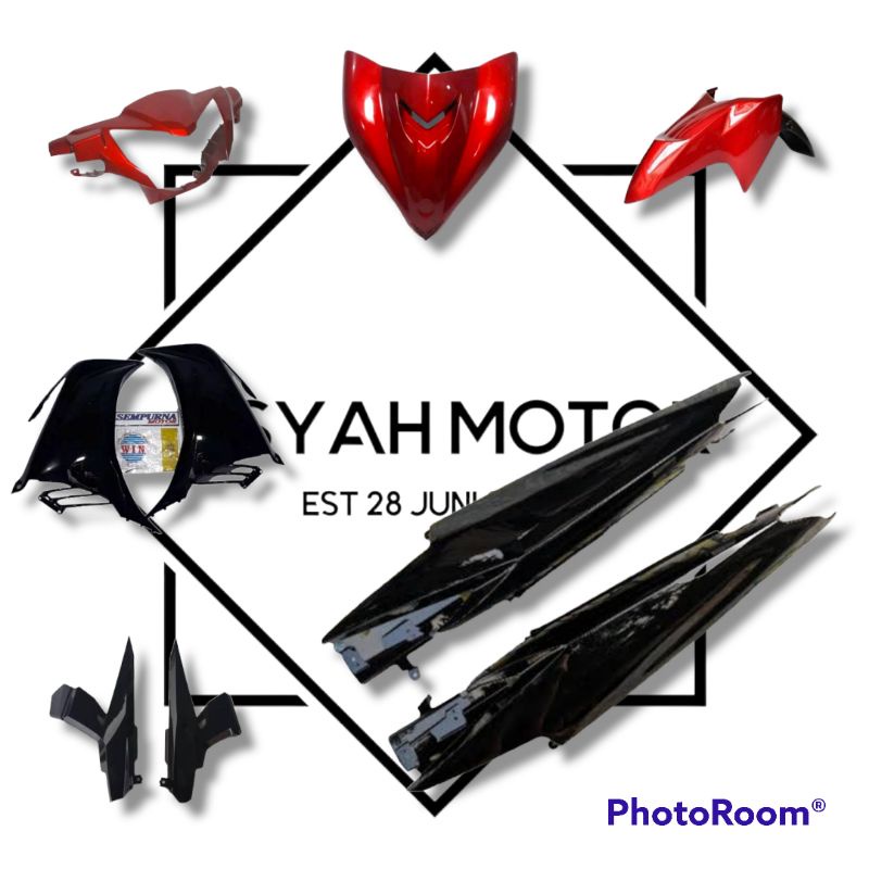 Bodi Halus Yamaha Jupiter MX 135 Warna Hitam Merah