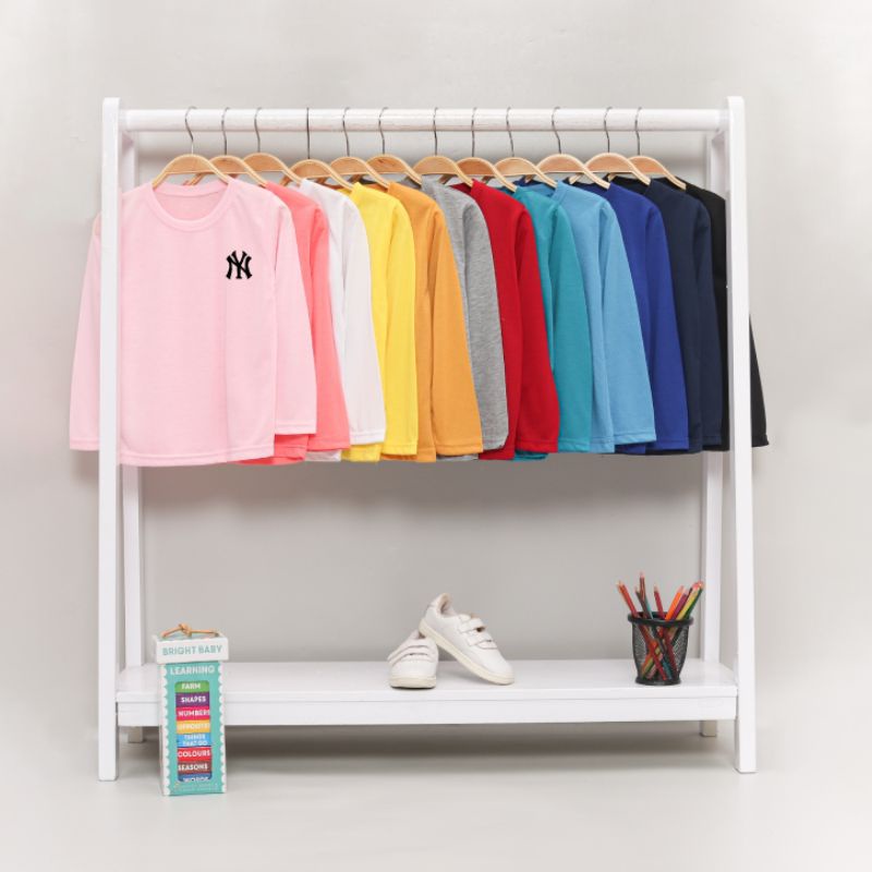 KAOS ANAK LENGAN PANJANG NY KAOS ANAK UNISEX USIA 2-10TH