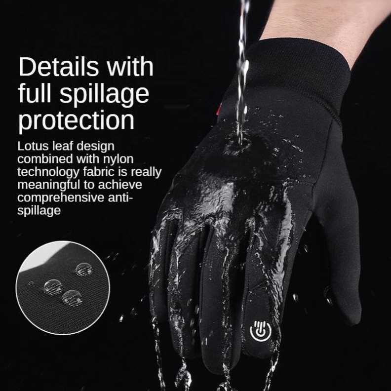 Sarung Tangan Sepeda Motor Waterproof Cycling Gloves Anti Slip