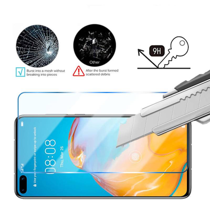 3pcs Pelindung Layar Tempered Glass Untuk Huawei P50 P40 P30 P20 Pro Lite Y8P Y7P Y6P Y6 Y7 Y9 Prime P Smart S Z 2019 2020 2021