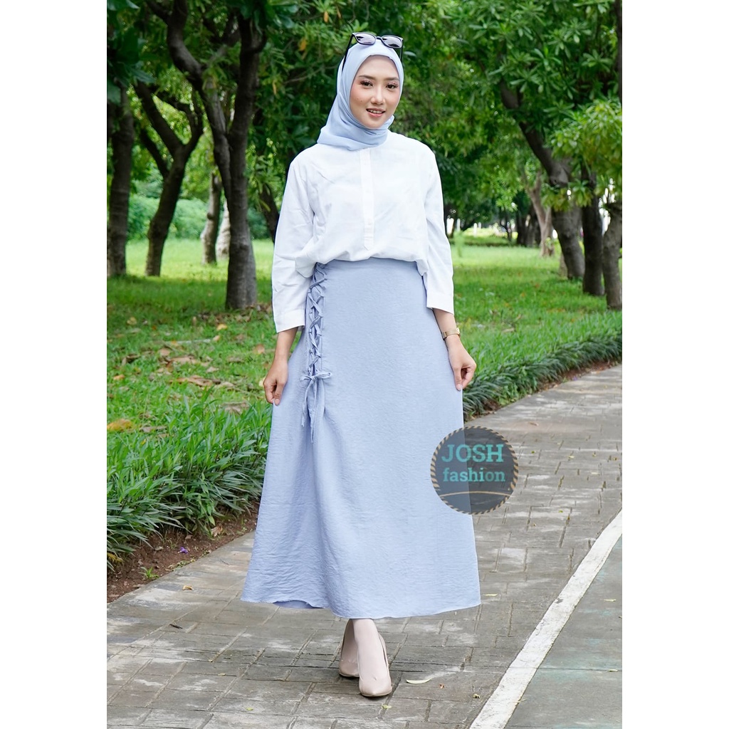 ROK SIMPUL KOREA CRINGKLE AIRFLOW PREMIUM//ROK AESTHETIC/ROK KERJA WANITA